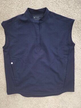 Figs Rafaela Oversized Scrub Top Navy Blue